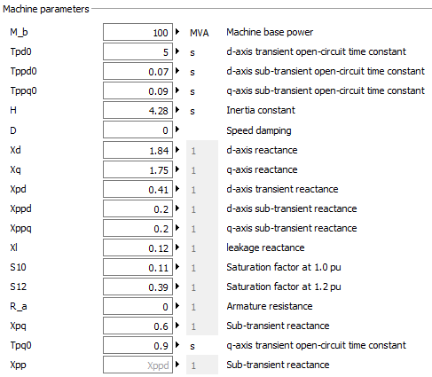 GENROEMachineParameters