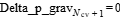 Delta_p_grav[N_cv+1] = 0