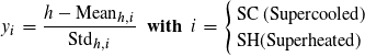 Second input required to calculate temperature by pressure and specific enthalpy