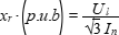 x_r*(p.u.b) = U_l/(sqrt(3)*I_n)