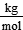 kg/mol