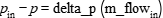 p_in-p=delta_p(m_flow_in)