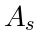 A_s