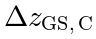 \Delta z_\mathrm{GS,C}