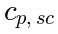 c_{p,sc}