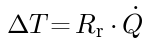 dT = R * Q_flow
