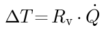 dT = R * Q_flow