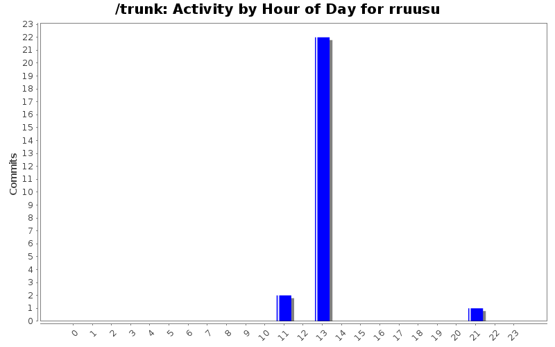 Activity by Hour of Day for rruusu